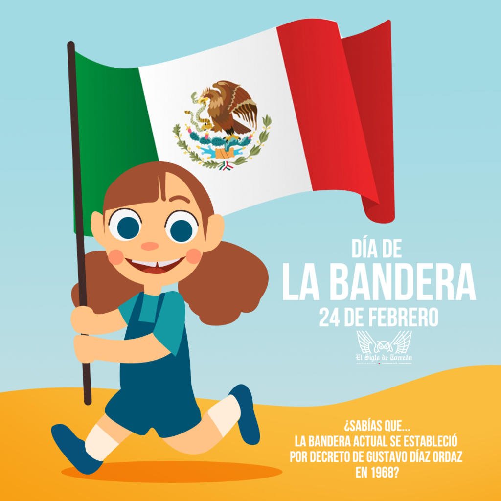 1940: Empieza a celebrarse el Día de la Bandera en México