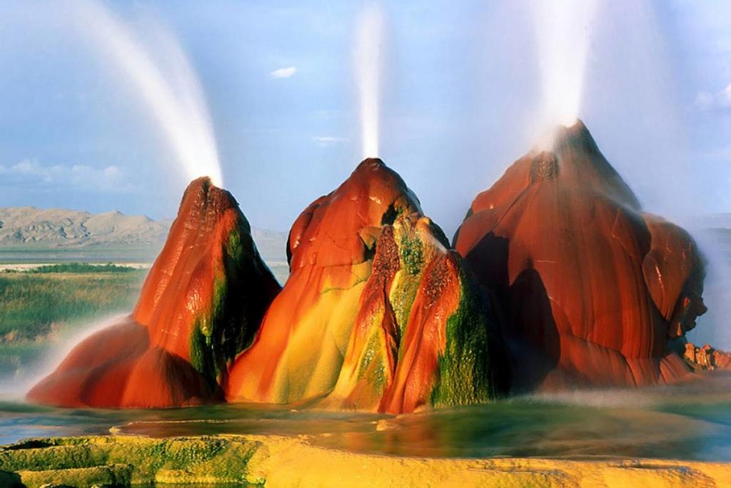 Géiser Fly, la maravilla natural creada por un error humano