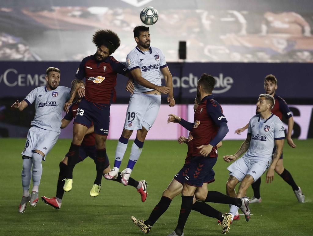 El Atlético con Héctor Herrera golean al Osasuna