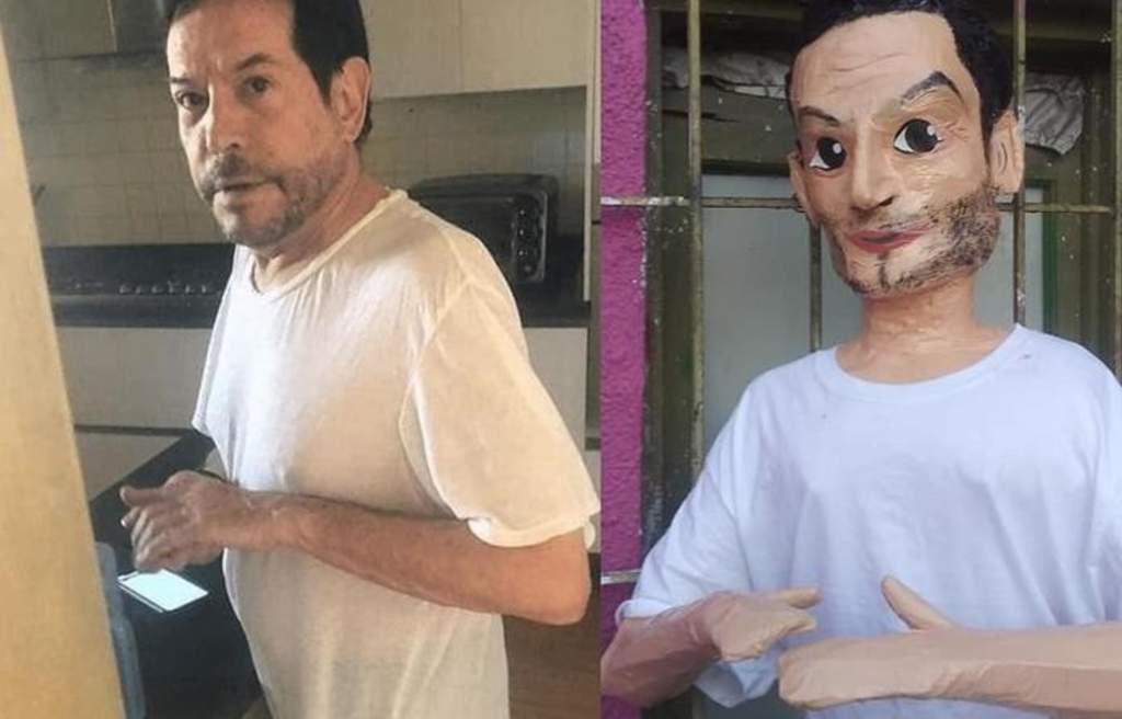 Pepillo Origel toma con humor creación de su piñata