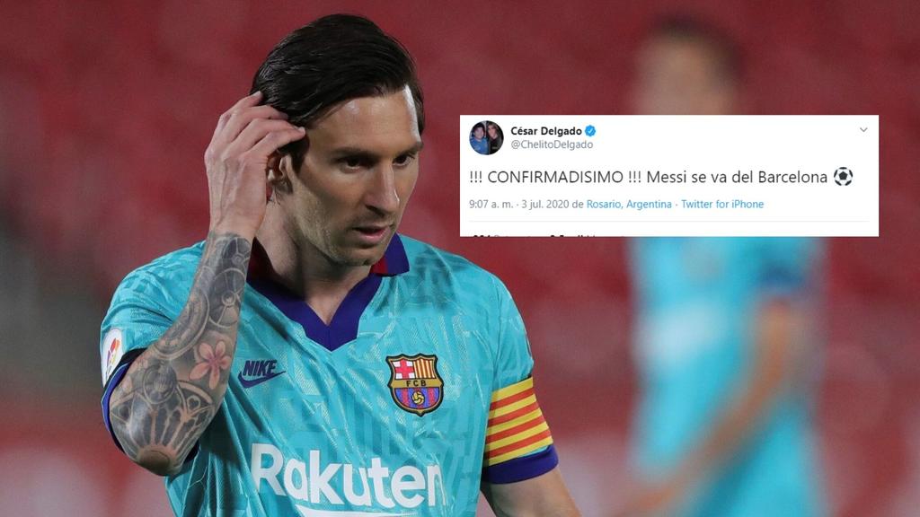 Chelito Delgado 'confirma' salida de Messi del Barcelona y desata críticas