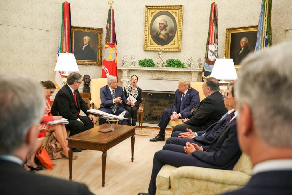 López Obrador y Trump se reúnen en la Casa Blanca