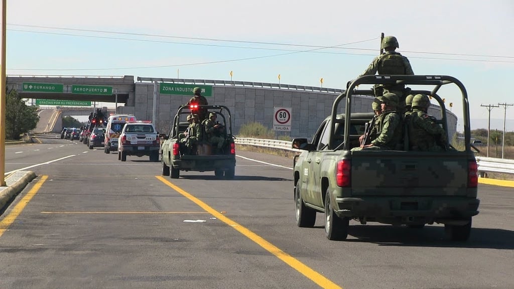 Guardia Nacional vigila carreteras de Durango