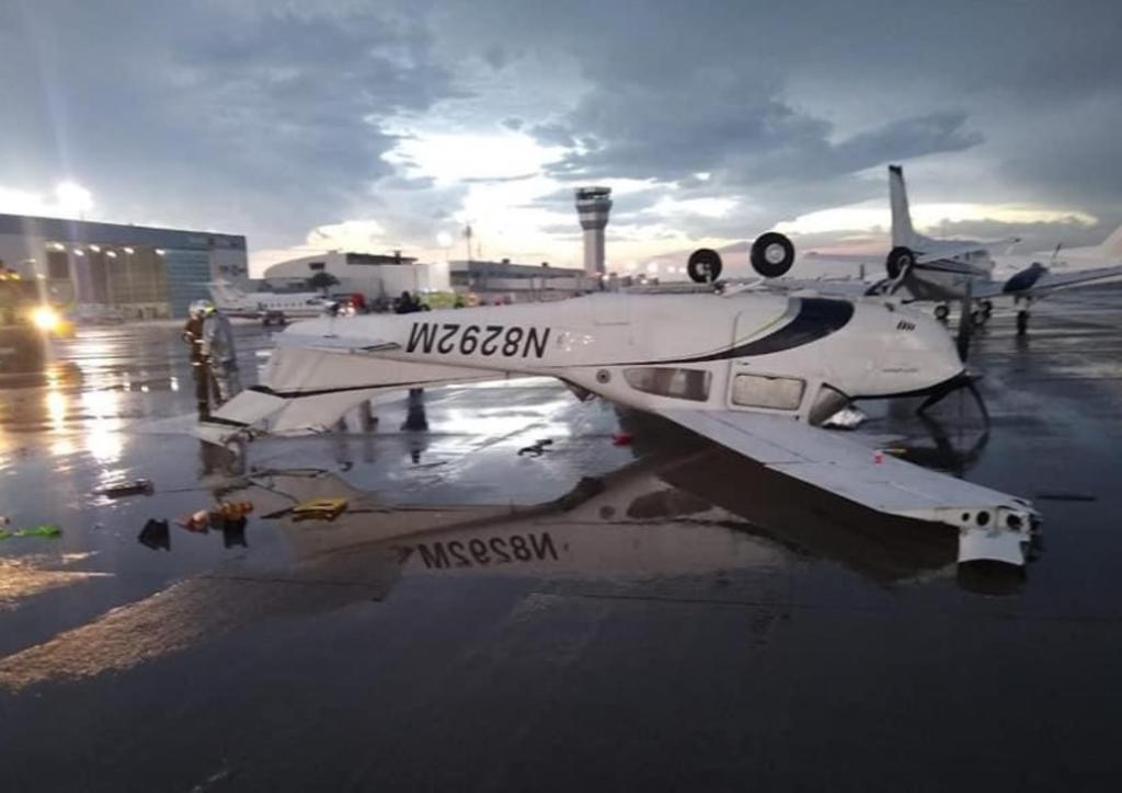 Tormenta de granizo deja 'impactantes' daños en Aeropuerto de Querétaro