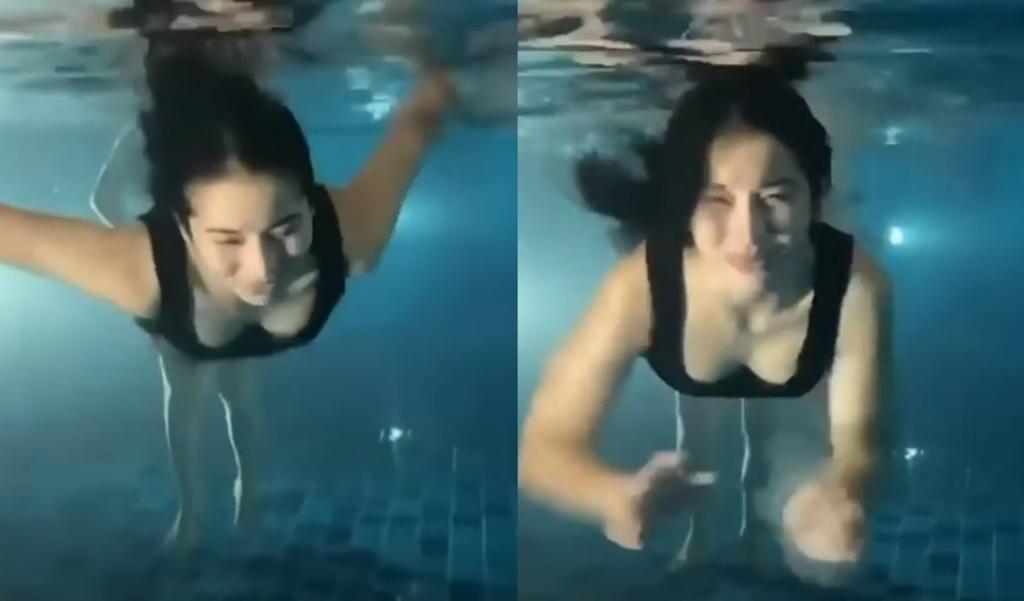 VIRAL: Inquietan en redes 'piernas fantasmas' en video de una mujer nadando