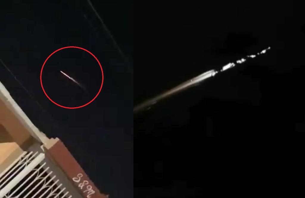 Comparten en redes videos de supuesto meteoro que 'cayó' en La Laguna