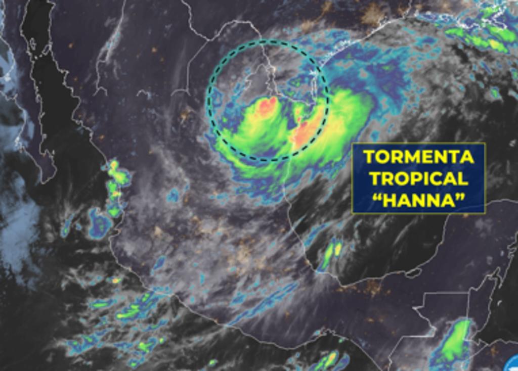 Hanna se degrada a tormenta tropical; avanza por el noroeste de México