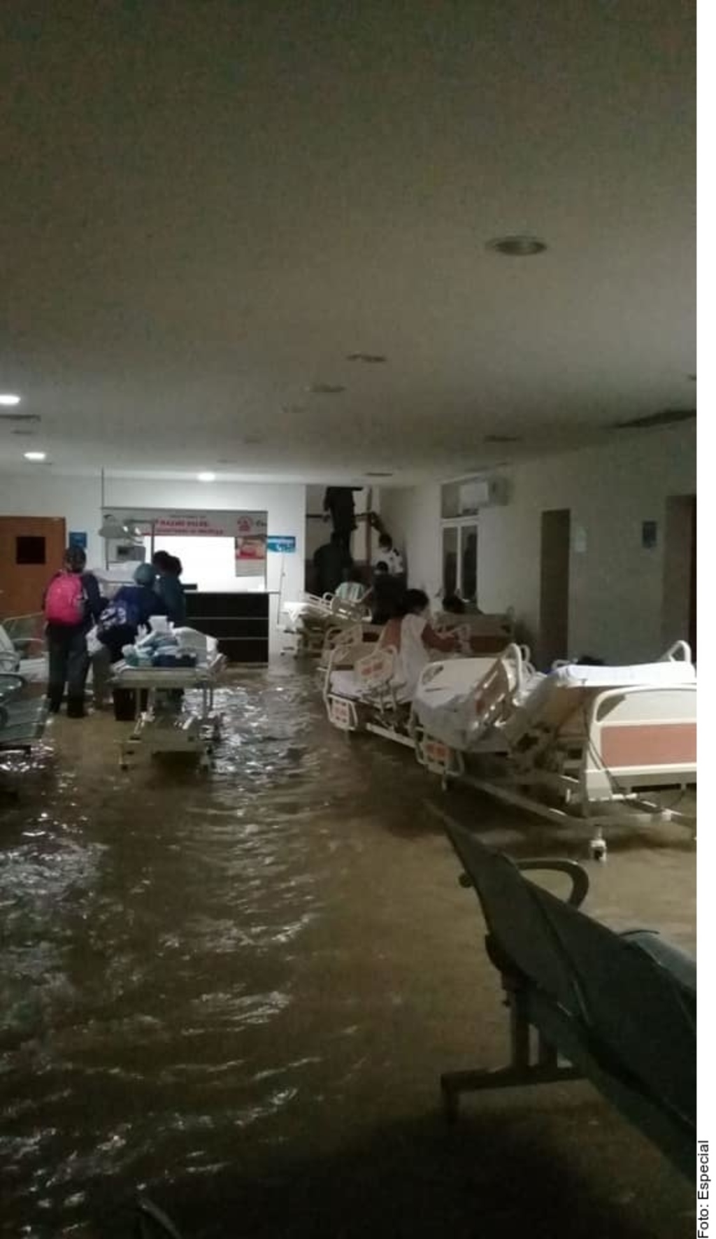 Se inunda hospital materno en Reynosa