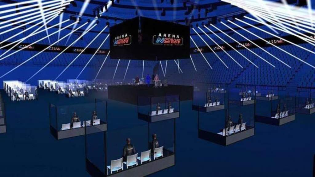 Mayor recinto de conciertos alemán separa al público en cubos transparentes