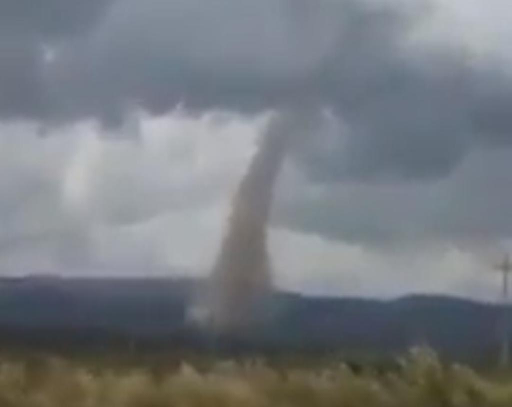 VIDEO: Captan tornado en Perote, Veracruz