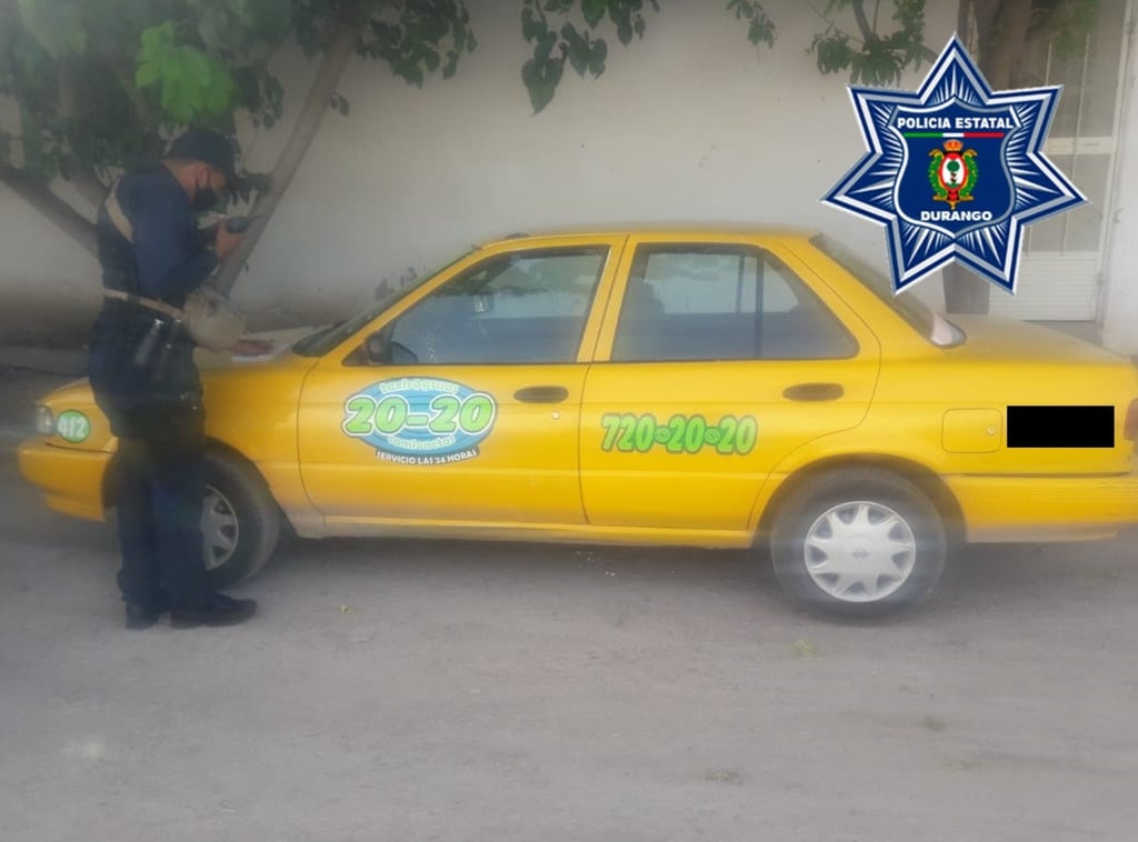 Recuperan taxi robado en Lerdo