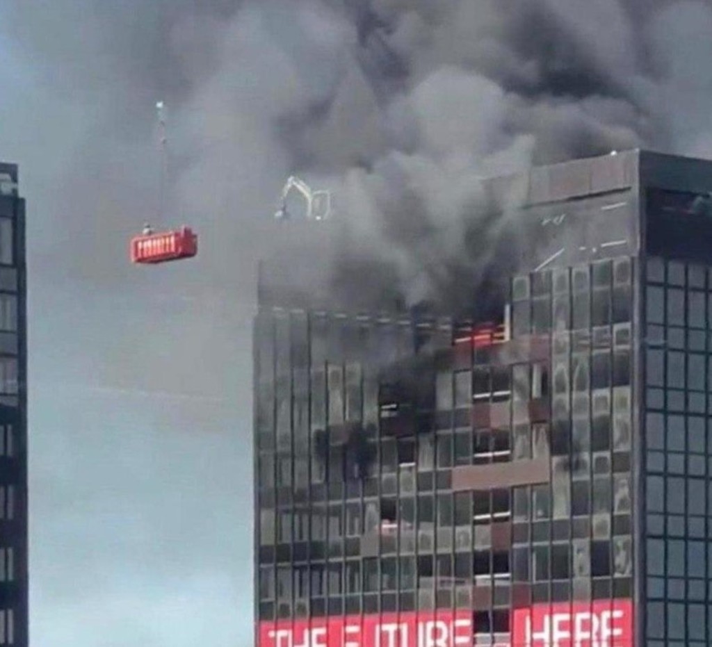 Se registra incendio en World Trade Center de Bruselas