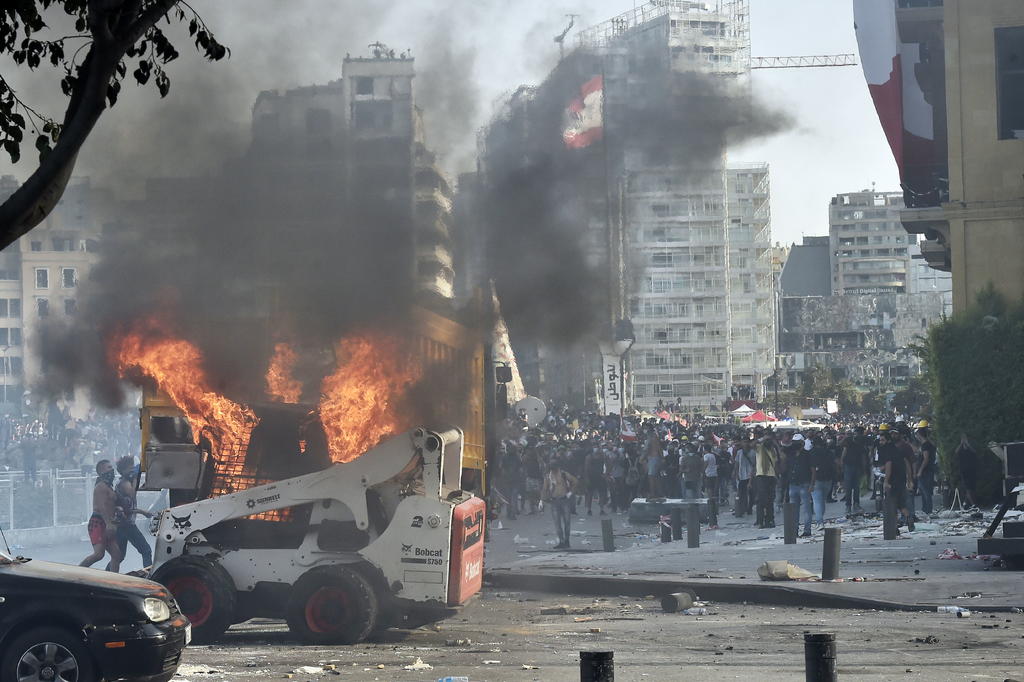 Beirut, escenario de violencia tras protestas contra la clase política