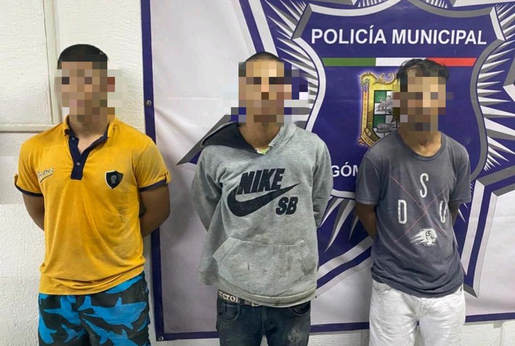 Detienen a presuntos asaltantes en Gómez Palacio