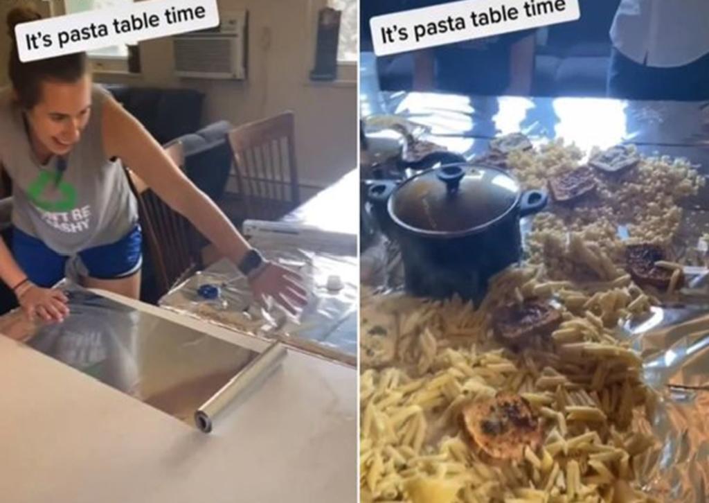 Chica se hace viral al mostrar un video de una cena familiar