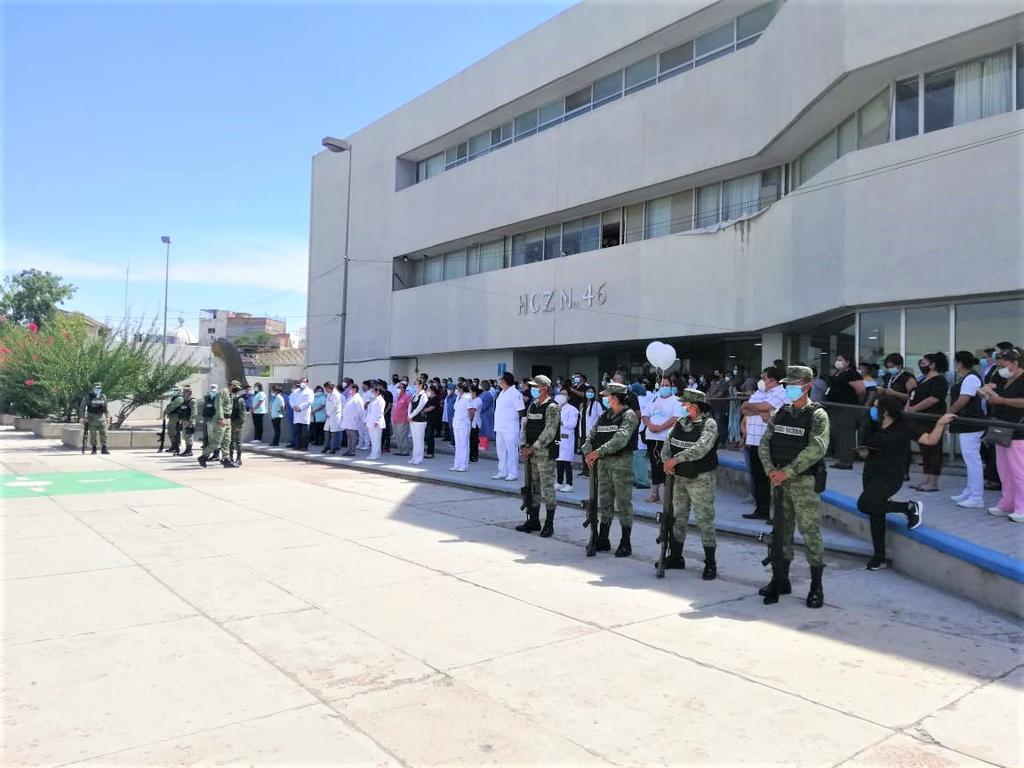 Homenajean a personal del IMSS en Gómez Palacio que perdió batalla contra el COVID