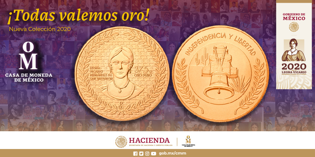 Casa de Moneda de México recuerda a Leona Vicario
