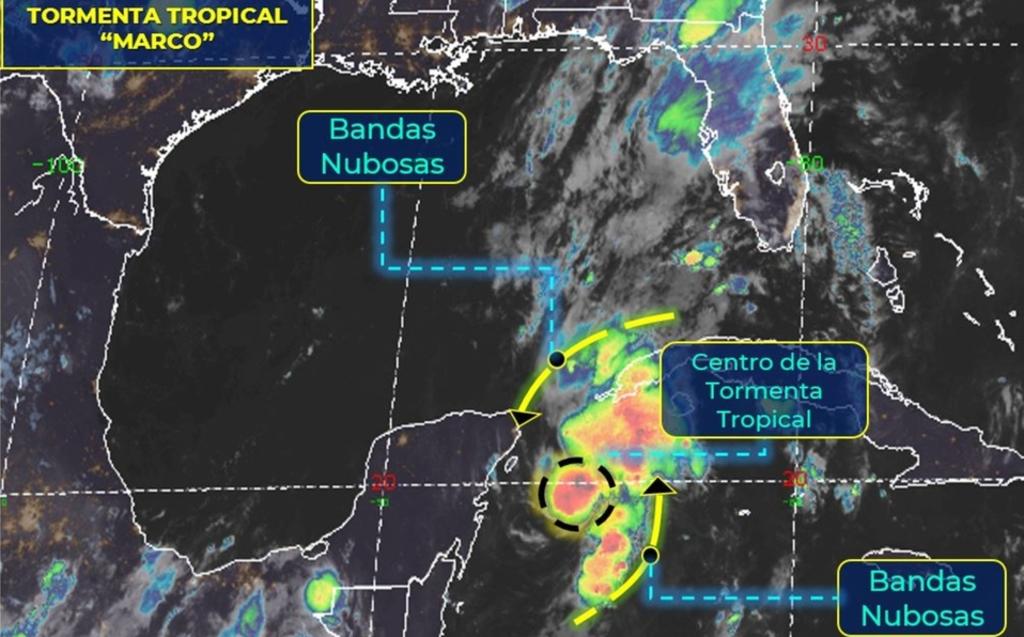 Caribe mexicano, en alerta por la tormenta tropical 'Marco'