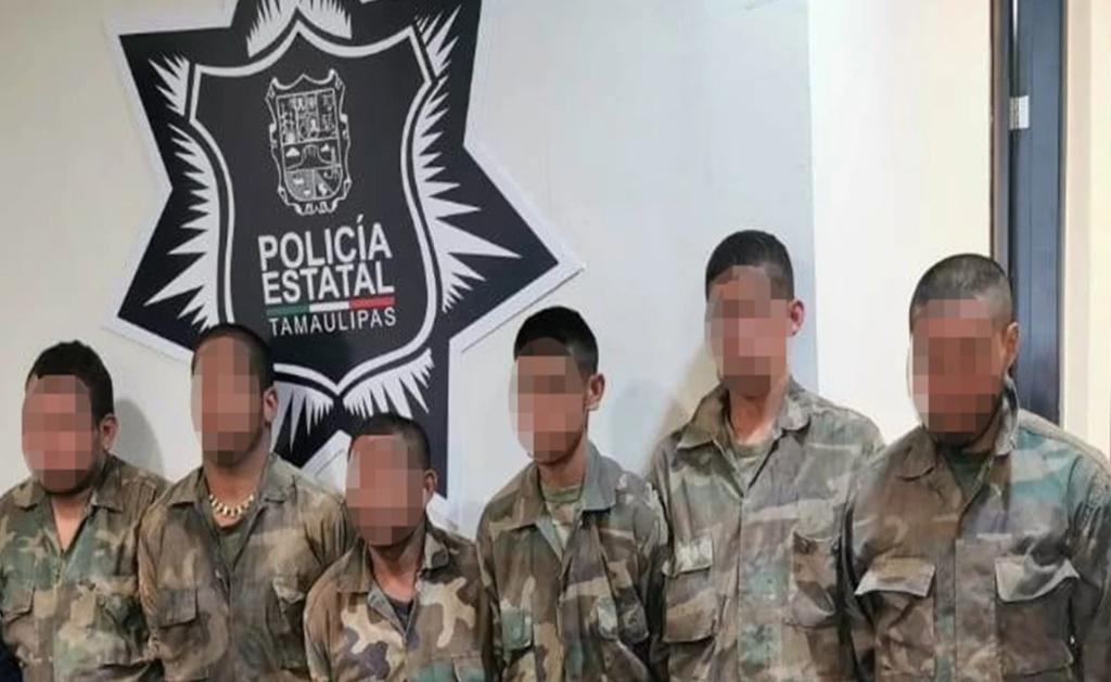Detienen a 6 hombres vestidos como militares en Tamaulipas