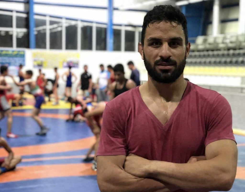 El deporte, por luchador iraní
