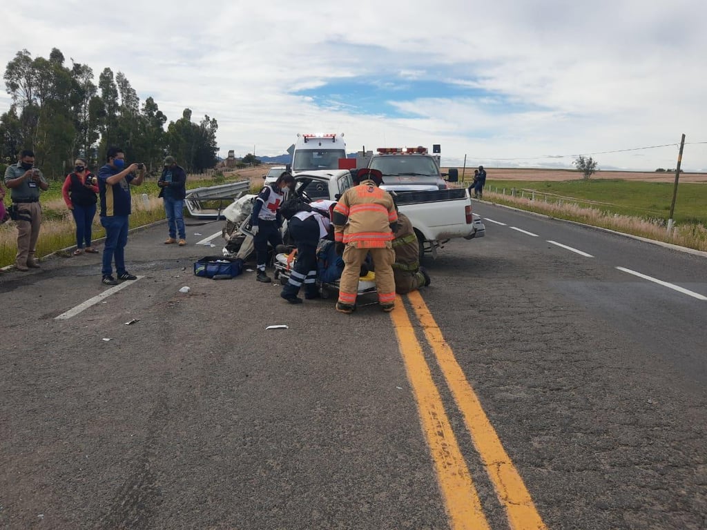 Murió tras choque en carretera Durango-Parral