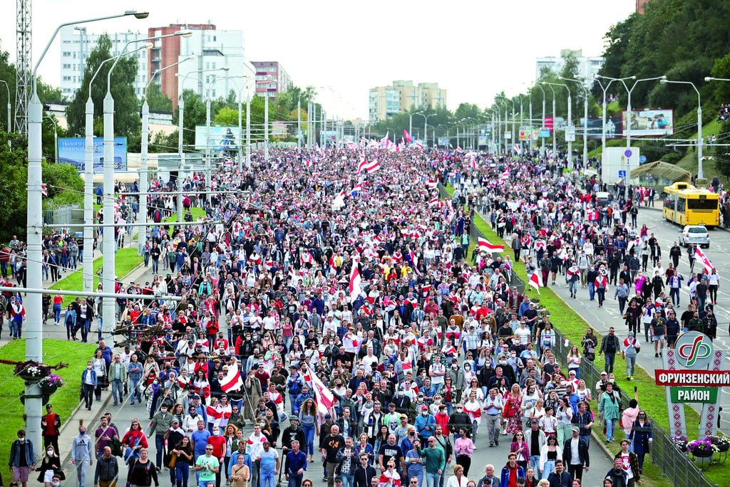 Protestan contra Gobierno en Bielorrusia