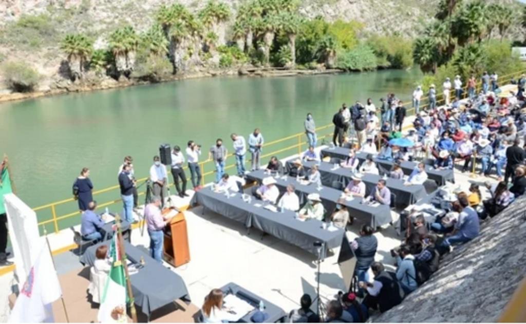 Sesiona Congreso de Chihuahua en presa La Boquilla