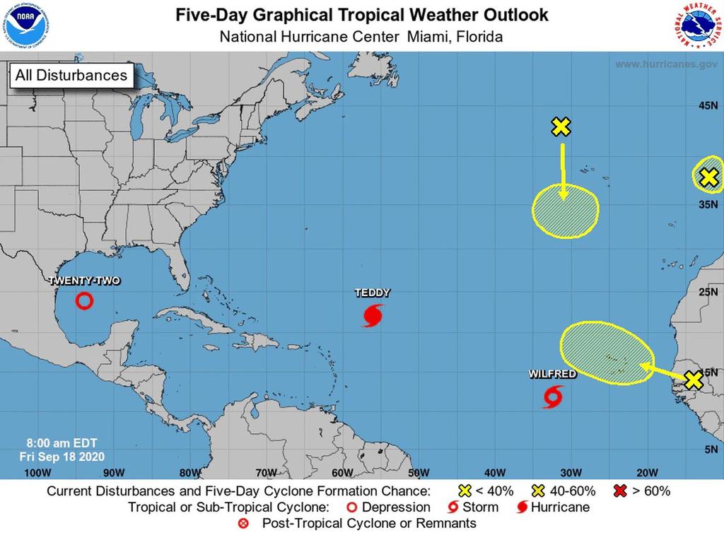 Tormenta tropical 'Wilfred' se forma en el este del Atlántico