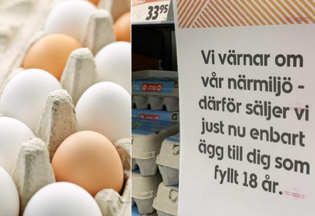 Supermercado prohíbe la venta de huevos a menores de 18 años