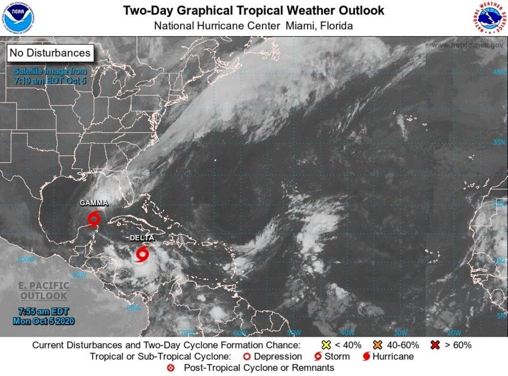 Se intensifica tormenta 'Delta' a huracán categoría 1