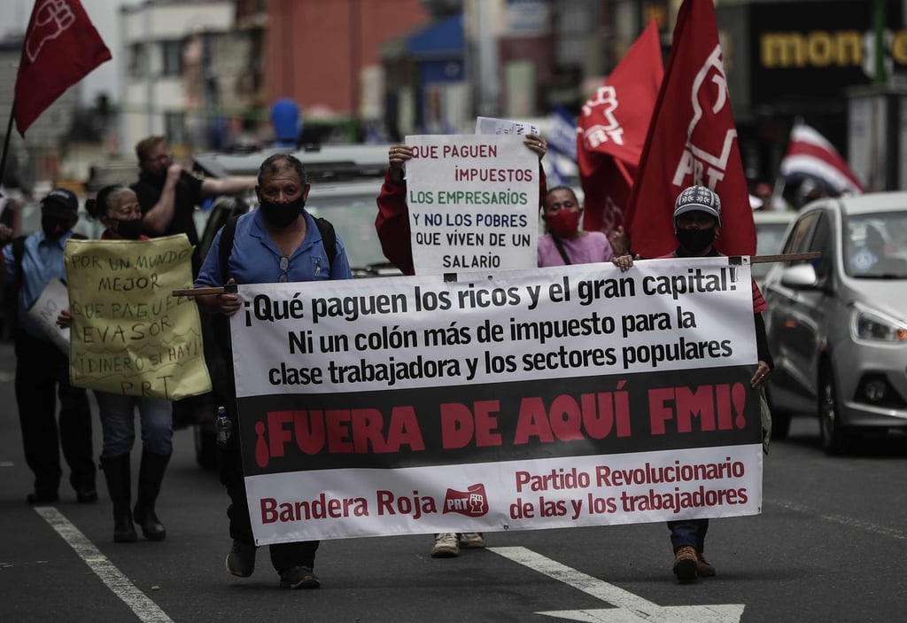 Protestas contra acuerdo con FMI siguen en Costa Rica sin un diálogo a la vista