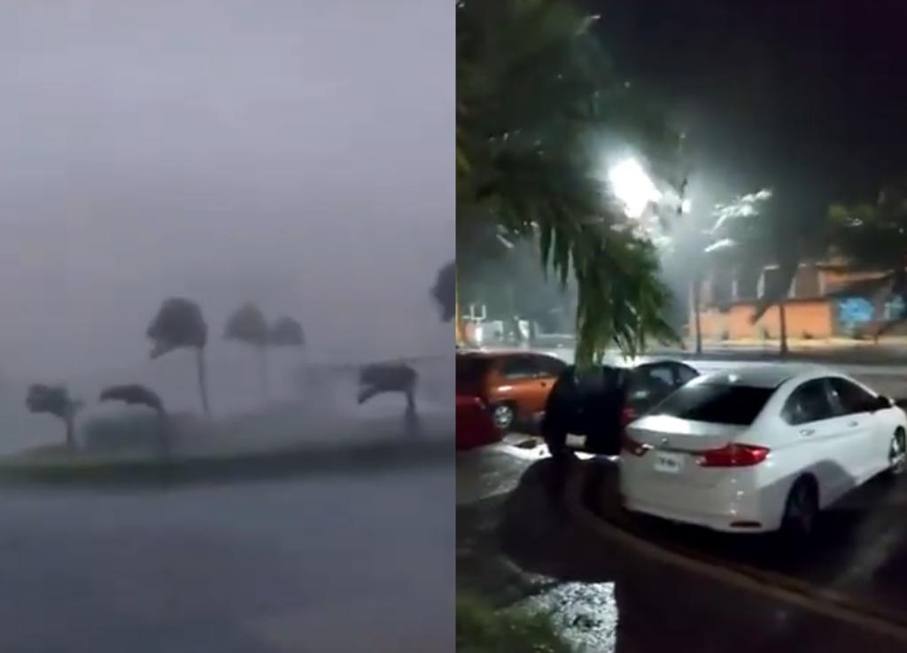 VIDEOS: Así se vivió el huracán 'Delta' en Quintana Roo