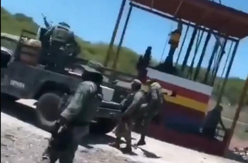 Comparten video de supuesta reunión entre sicarios de los Chapitos y militares