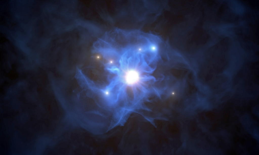 Detectan rara explosión de luz de estrella desgarrada por agujero negro