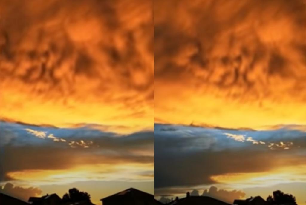 Video de nubes en 'llamas' sorprenden en redes sociales
