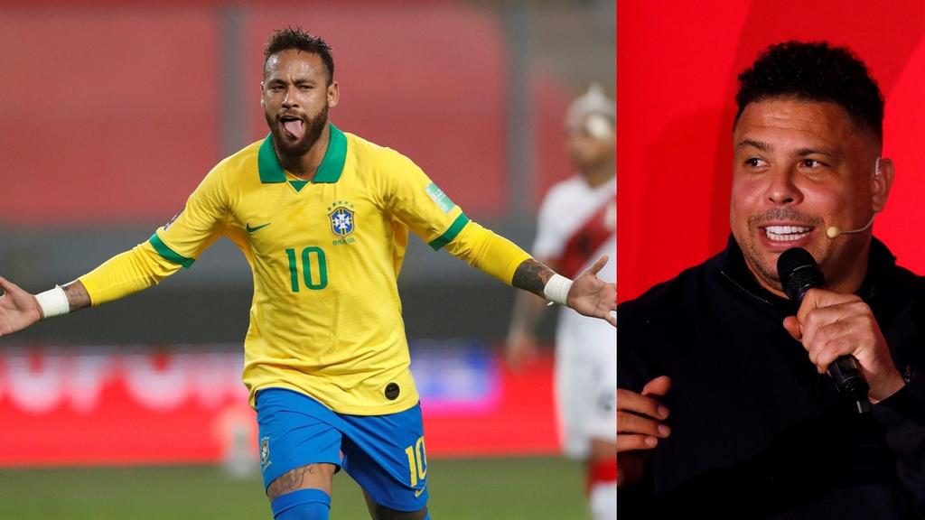 Ronaldo elogia a Neymar tras superarlo en la lista de goleo en Brasil