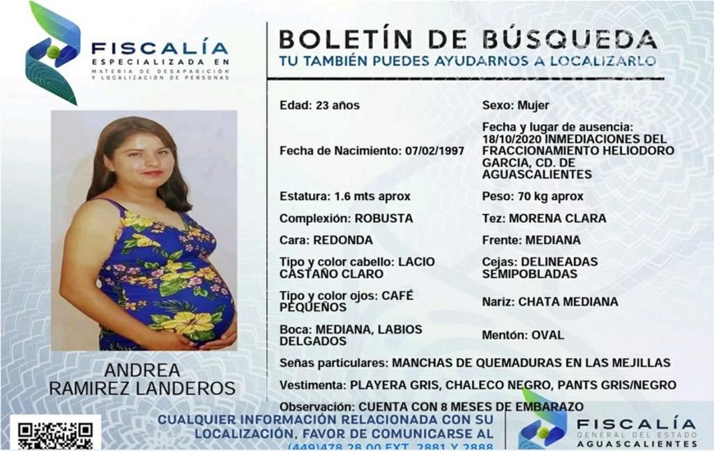 Reportan desaparición de joven embarazada en Aguascalientes