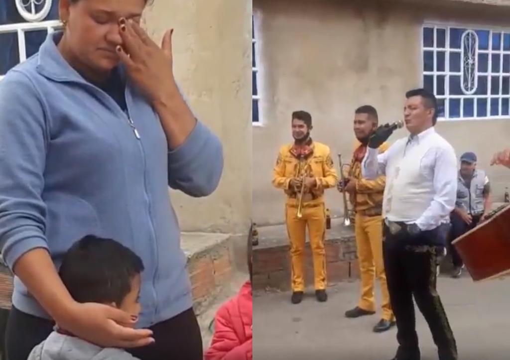 Niño ofrece sus canicas y unos pesos a mariachis para que le canten a su mamá