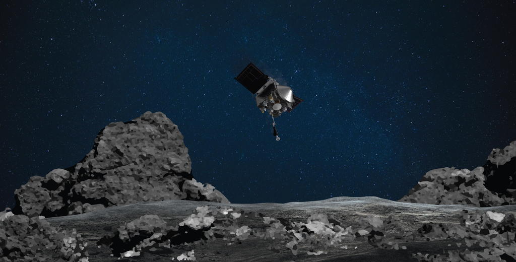 Sonda de la NASA recoge muestras de un asteroide por primera vez