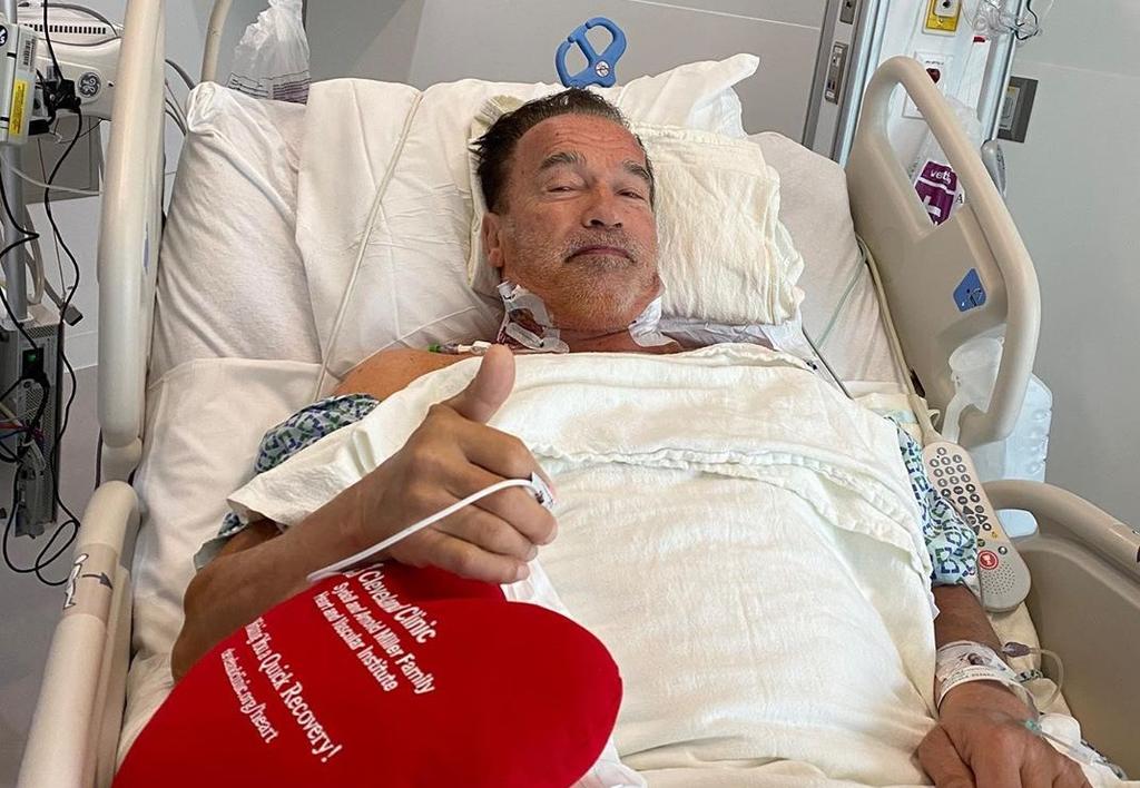 Arnold Schwarzenegger se recupera de una cirugía del corazón