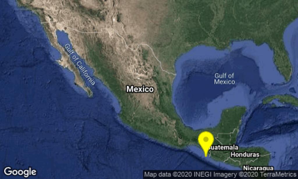 Se registra sismo de magnitud 5.1 en Chiapas