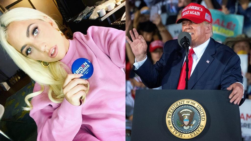 Lady Gaga y Donald Trump se cruzan ataques a un día de las elecciones