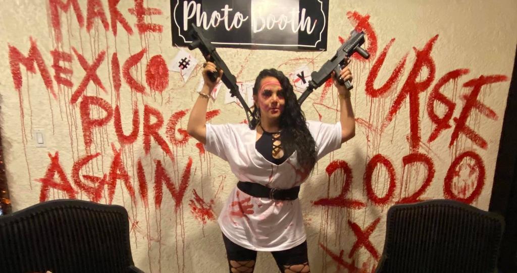 'Que México purgue otra vez'; critican a regidora de Tijuana por su disfraz de Halloween