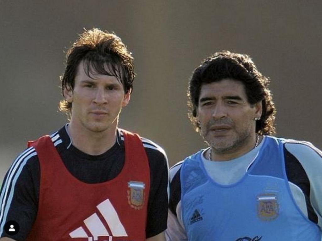 Messi le desea a Maradona 'toda la fuerza del mundo'