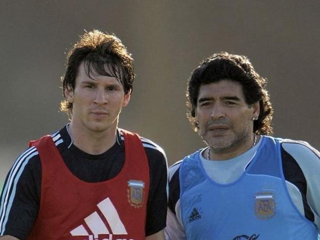 Messi dedica mensaje de ánimo a Diego Maradona