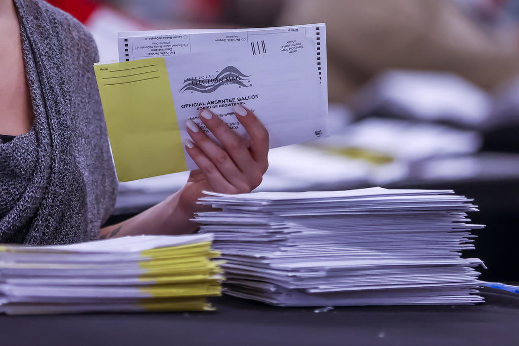Pensilvania terminará hasta el jueves el grueso conteo de votos