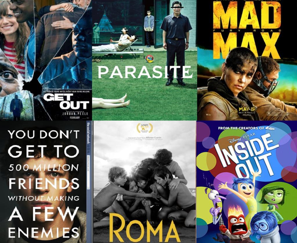 Las diez mejores películas de la última década