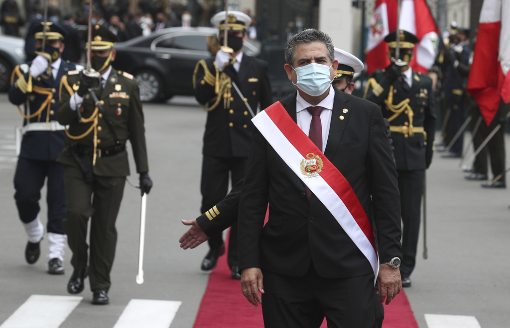 Merino, tercer presidente de Perú en cuatro años