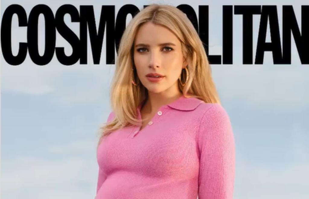 Emma Roberts muestra su embarazo en revista