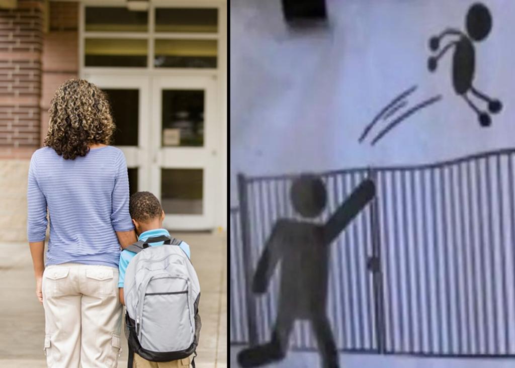 Escuela pide a padres ‘dejar de aventar a sus hijos sobre la valla’ si llegan tarde